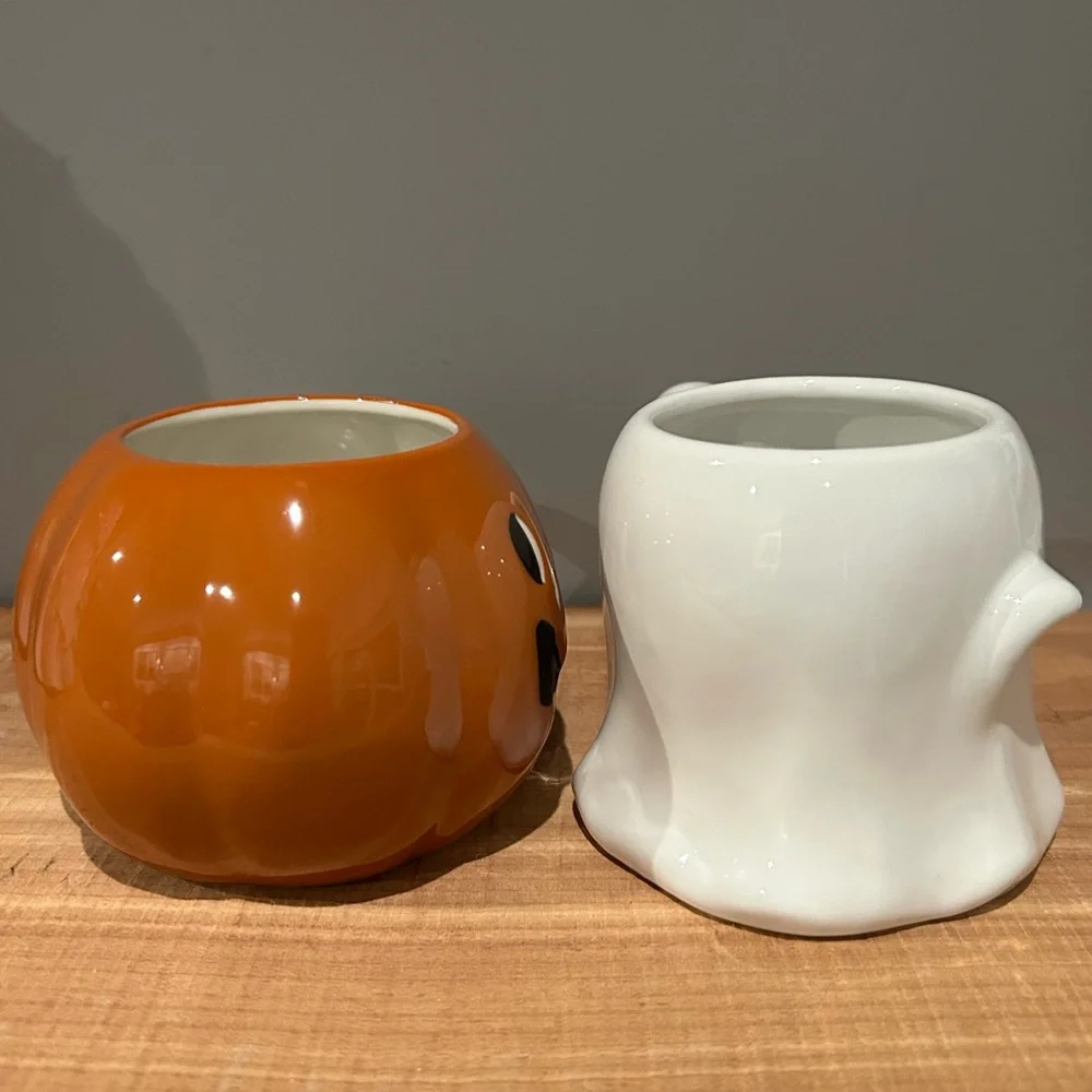 Target Halloween Ghost & Pumpkin Mug Set